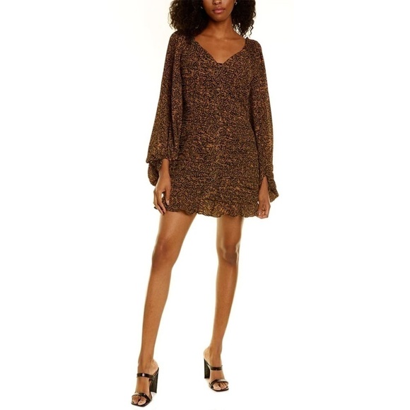 Ted Baker Wyatte Bodycon Leopard Mini Dress - Picture 1 of 8